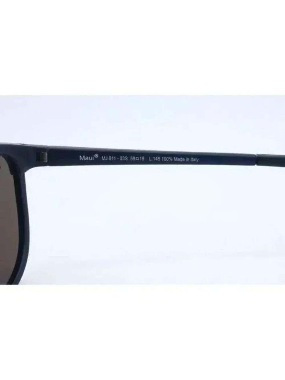 Maui Jim Dragon's MJ 811-03S Navy Stripe Sunglasses Polarized Blue Lens
